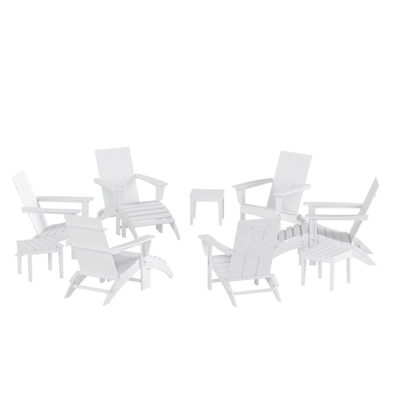 Joubert 6 - Person Patio Conversation Set, White