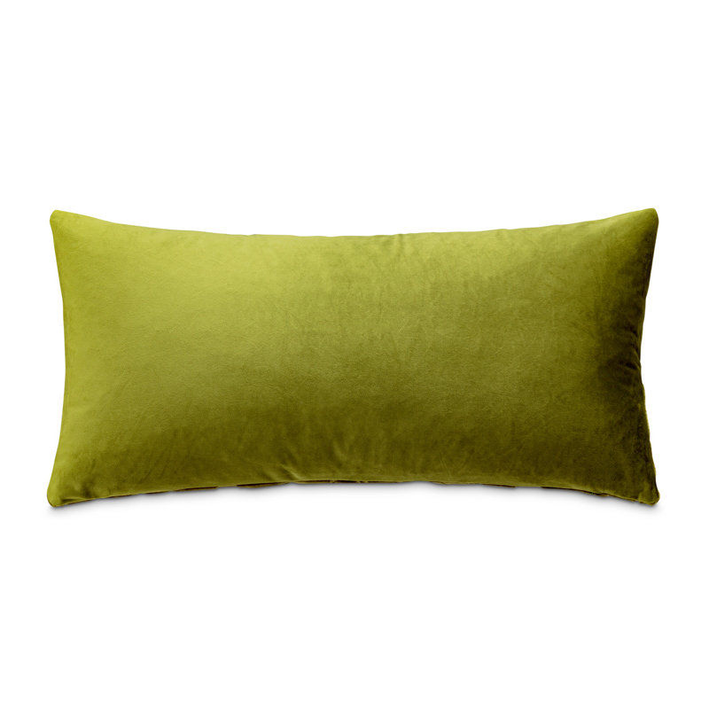Velvet Rectangular Pillow Cover & Insert, Olive