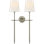 Thomas O'Brien Bryant Large Double Tail Sconce