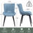 Jimma Faux Leather Upholstered Wingback Dining Chair with Iron Legs -194002850