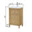 Isabella 20 In. W X 16 In. D X 35 In. H Single Sink Bath Vanity In Light Oak Finish With White Ceramic Top