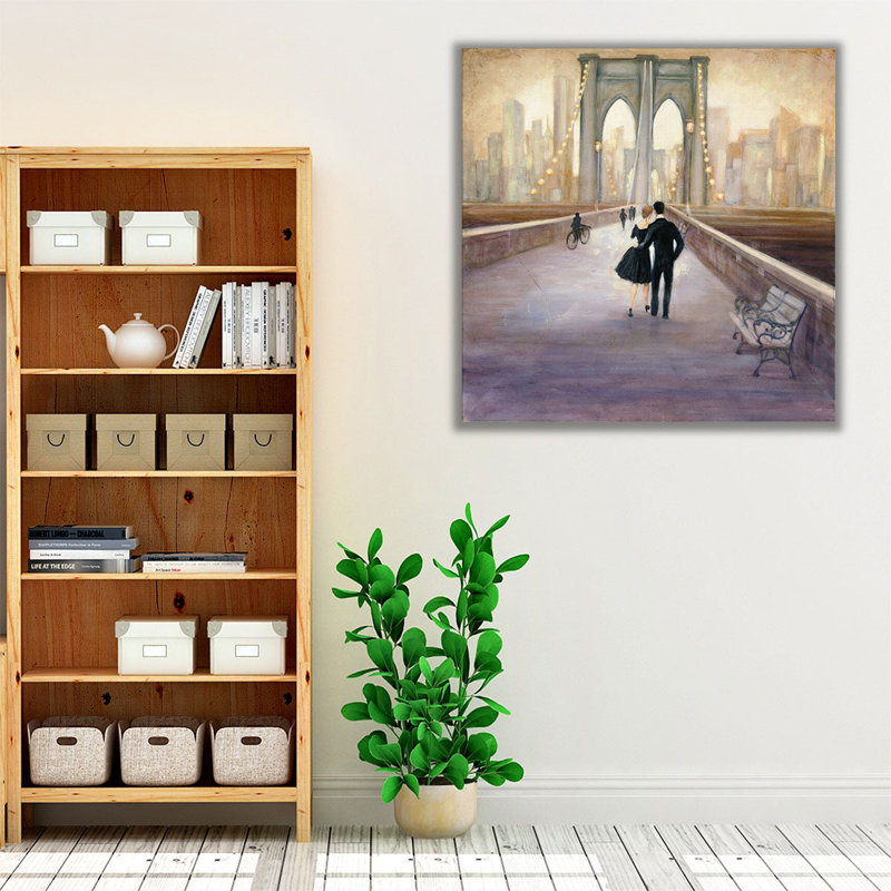 Bridge to NY - reproduction d'art sur toile, H 12 po x l 12 po
