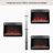 Electric Fireplace Insert, Ultra Thin Heater With Crystal & Realistic Flame, Remote Control With Timer, Overheating Protection, With Sidelight