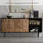 Retro Solid Wood Multi-Storage Sideboard