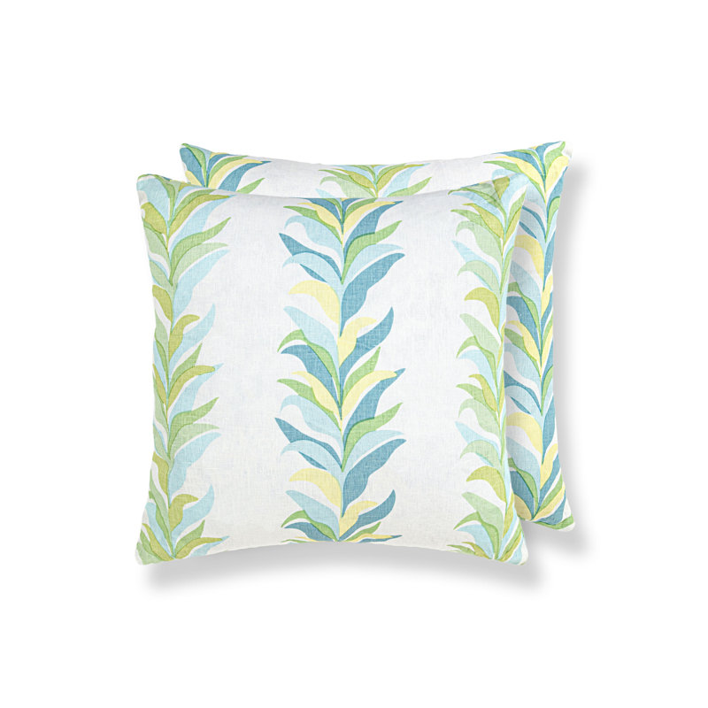Square Pillow Cover & Insert, Square 22", Beachglass