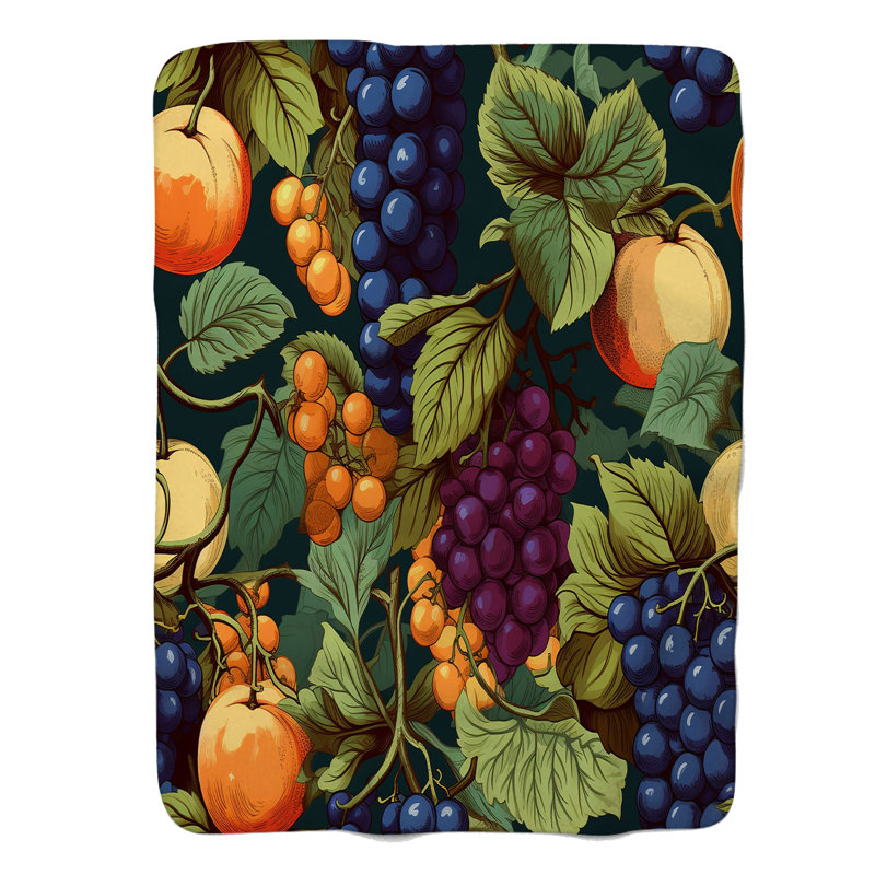 Citrus Hues - 1 Piece Premium Blanket, Twin