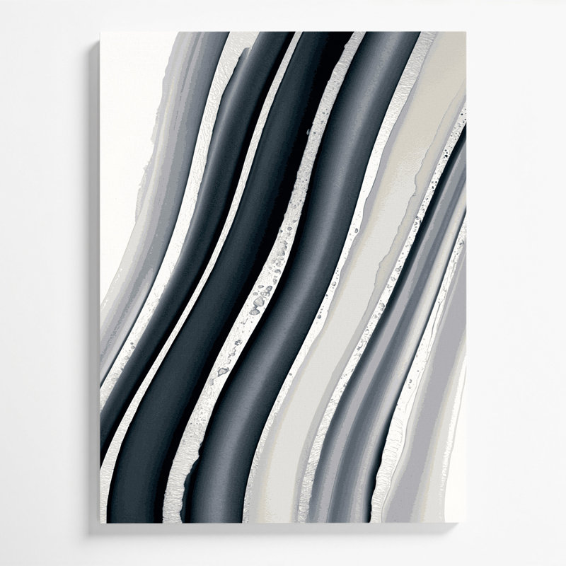 Toile diagonale à rayures gris clair et gris foncé