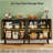 Rustic Cabinet,Set Of 2 Storage Cabinet,Classic Sideboard Cabinet