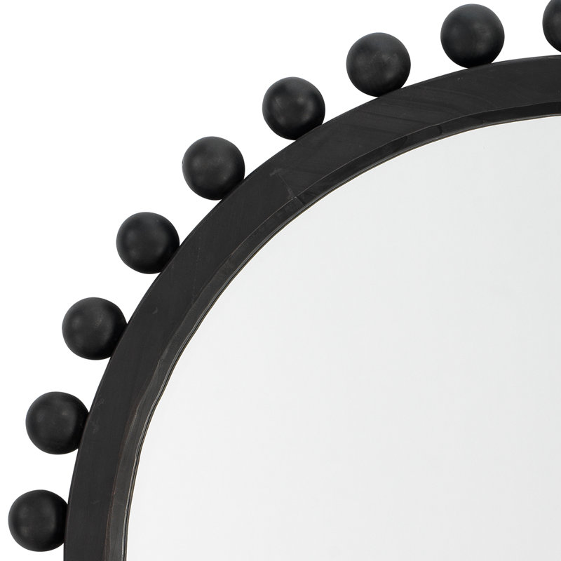 Miroir Augustine, Bois teint anthracite foncé
