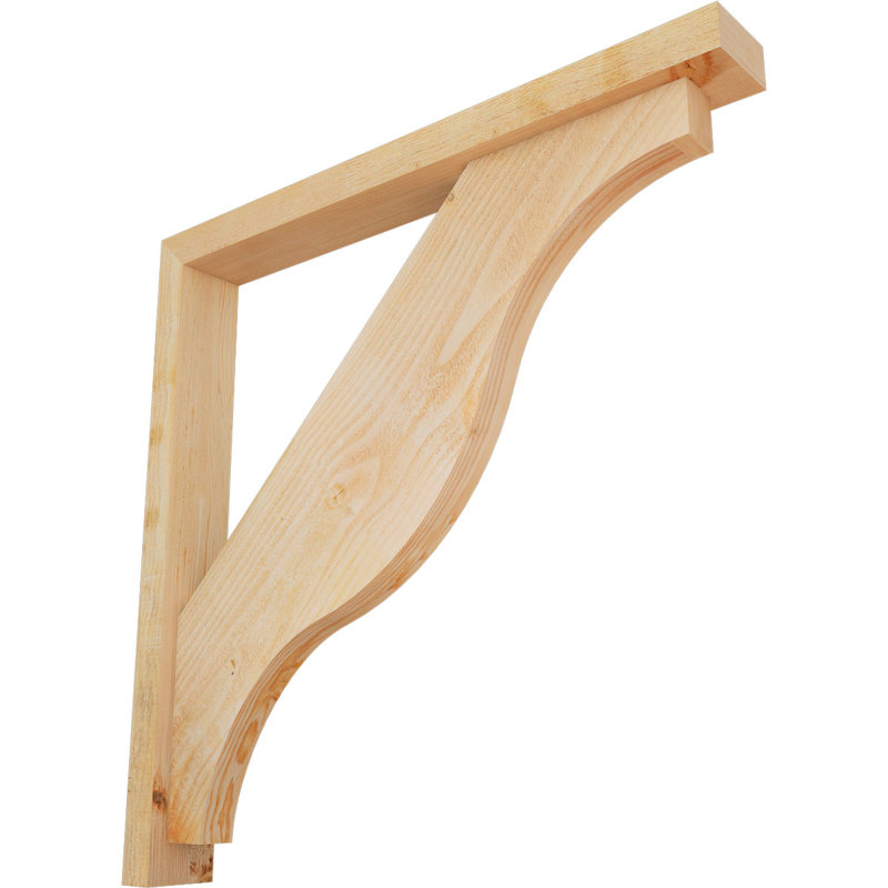 Support Funston Block avec support décalé, 34 x 34, Sapin Douglas de l 4 po (scié brut)