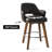 Celines 26.5" Swivel  360-degree Faux Leather Upholstered Counter Stool Set of 3-97744253