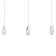 Martini 3 Light Crystal LED Multi-Light Pendant
