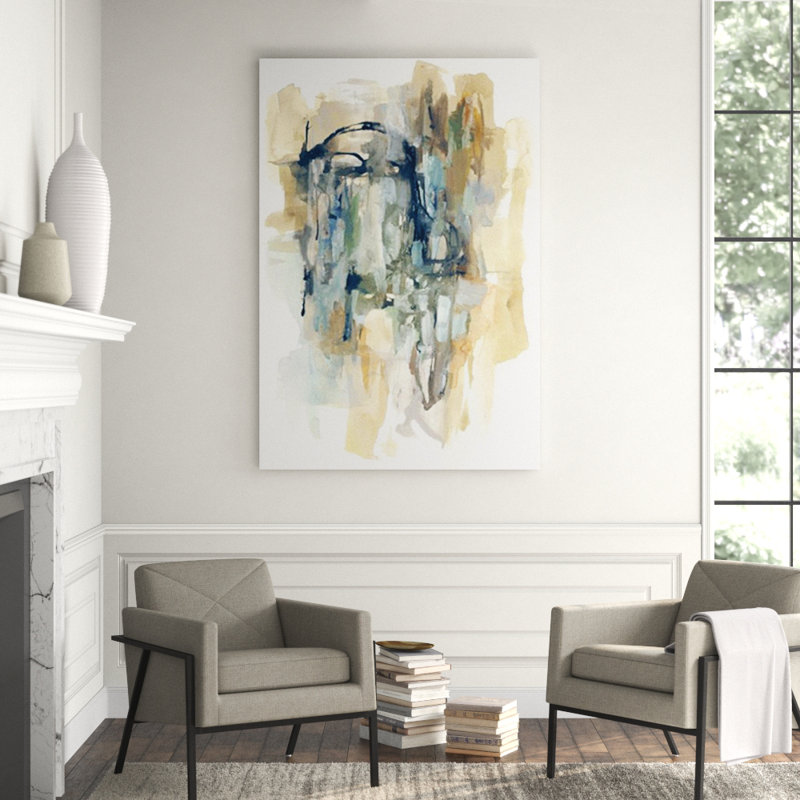 Natural Spread I Painting by Sonia Noir, Glass Coat, 79" H x 54" W