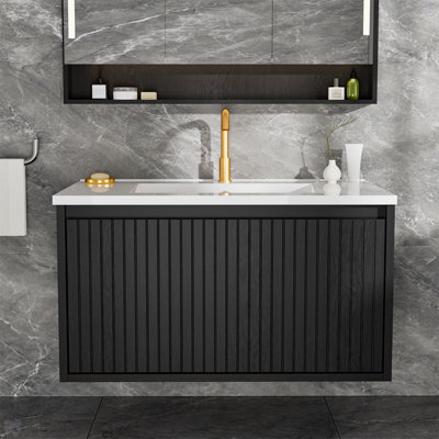Meuble-lavabo 30 po avec lavabo en céramique