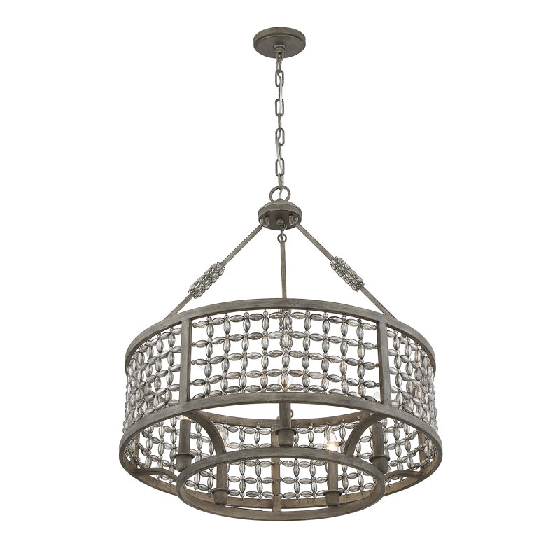 Lustre 5 lumières Herma en tremble