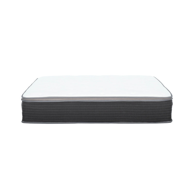8 po Grand matelas - Couches en mousse de gel confortables, support de ressorts ensachés, soulagement, dissipation de la chaleur, transfert de mouvement minimisé, coffre-fort de 8 po avec ressorts et mousse à mémoire de forme, nuit de repos, 86 lb