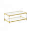 Table basse transparente