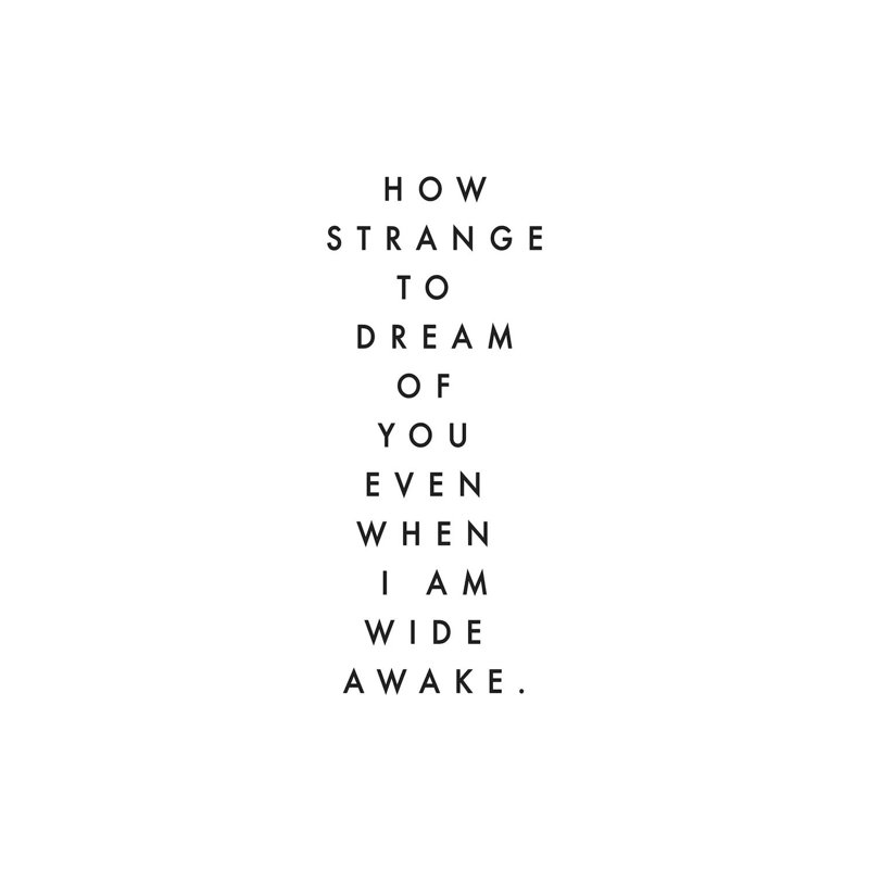 How Strange To Dream Of You by Honeymoon Hotel - Wrapped Canvas Panoramic Print, 30.48 cm H x 91.44 cm W x 1.91 cm D