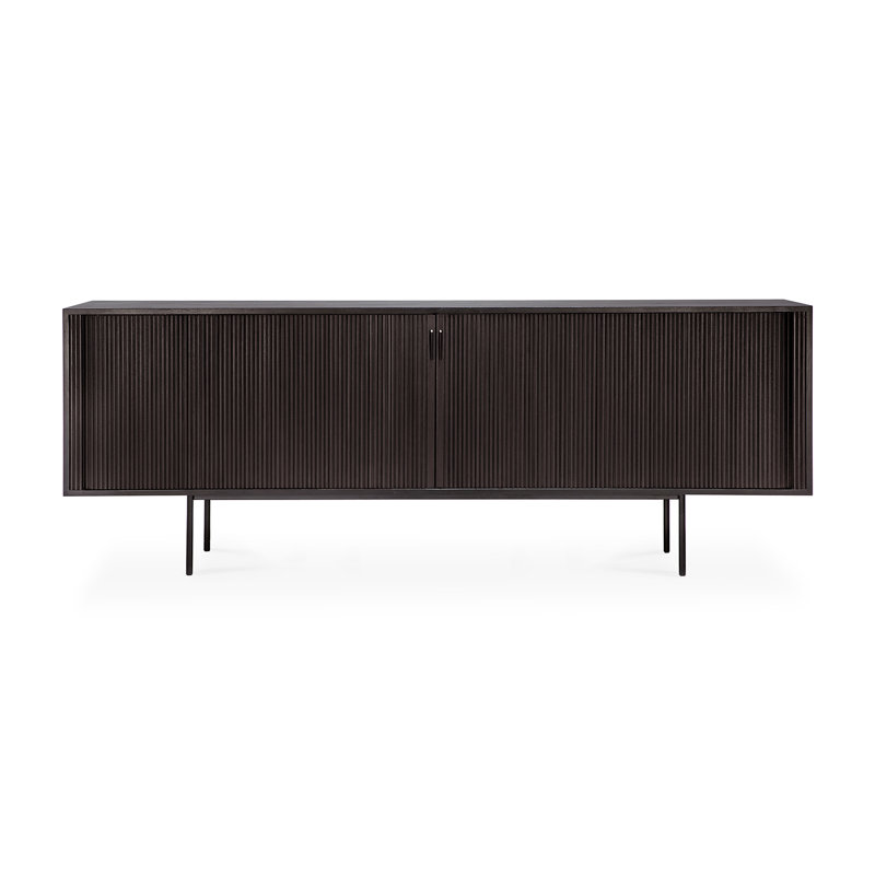 Roller Max 88.1'' W Solid Wood Sideboard, Brown