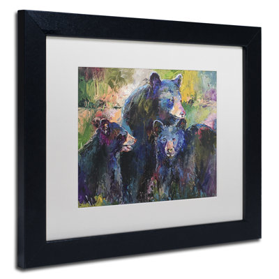 « art bearfamily », reproduction sur toile
