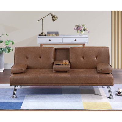Table pliante ajustable avec porte-gobelets Neston