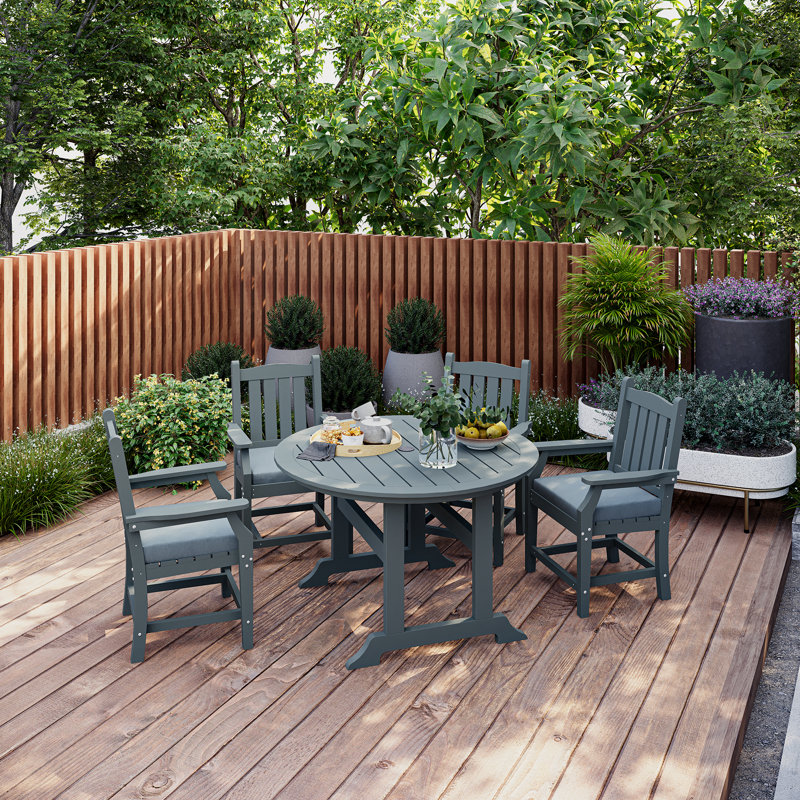 Ensemble 5 pièces de table et chaises de patio
