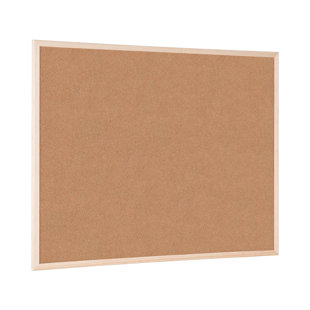 Cork Wall Mounted Reversible Bulletin Board 60cm H x 80cm W