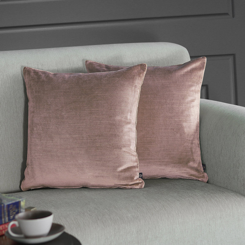Casto Square Pillow Cover, Blush