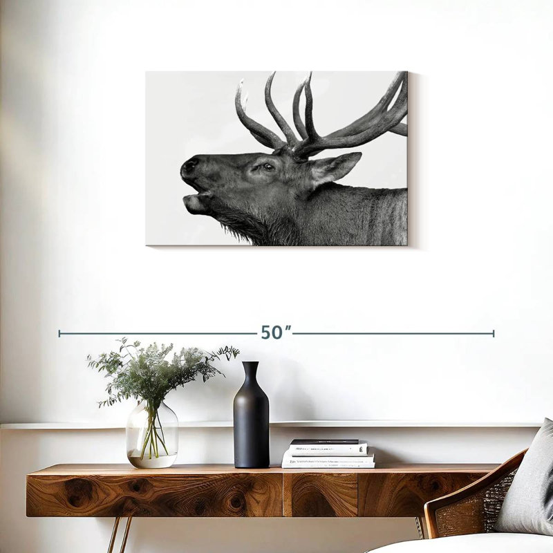 Brampt Deer Call, 20" H x 30" W
