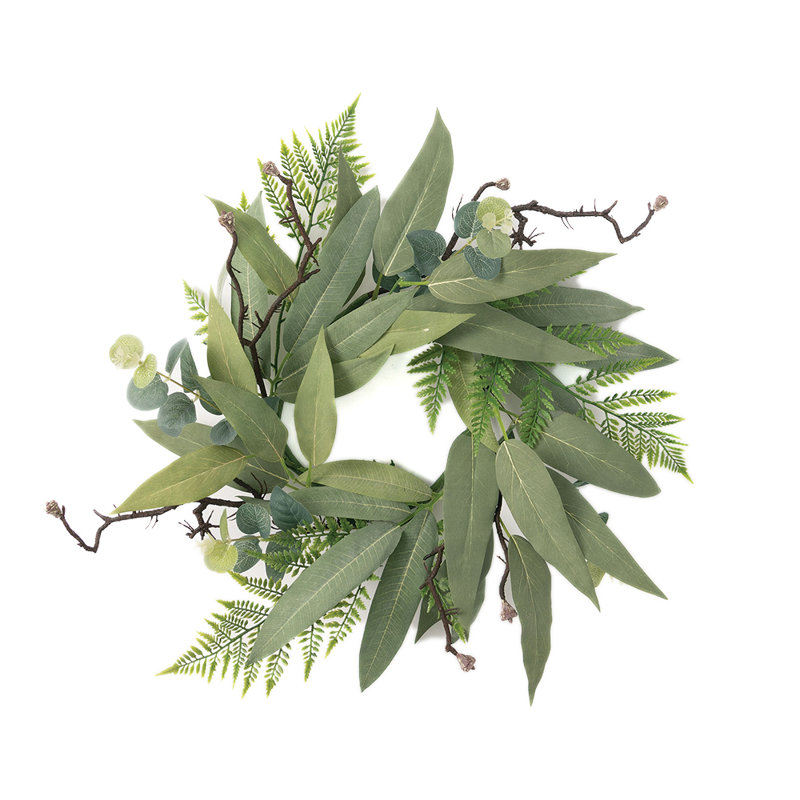 Couronne d'eucalyptus artificiel 24 po 24 po