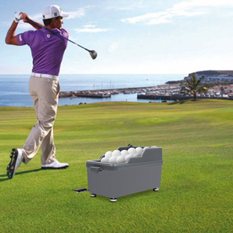 OUKANING Automatic Golfball Dispenser 140 Balls Golf Training Practice Machine