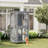 68'' Window Catio Outdoor Cat Enclosure On Wheels, Large Cats Kitty House with Waterproof Roof, Cat Playpen Outside Cattery with Platforms, Resting Box and Scratching Post