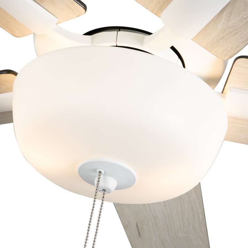 Erikson LED Ceiling Fan, Brown, White
