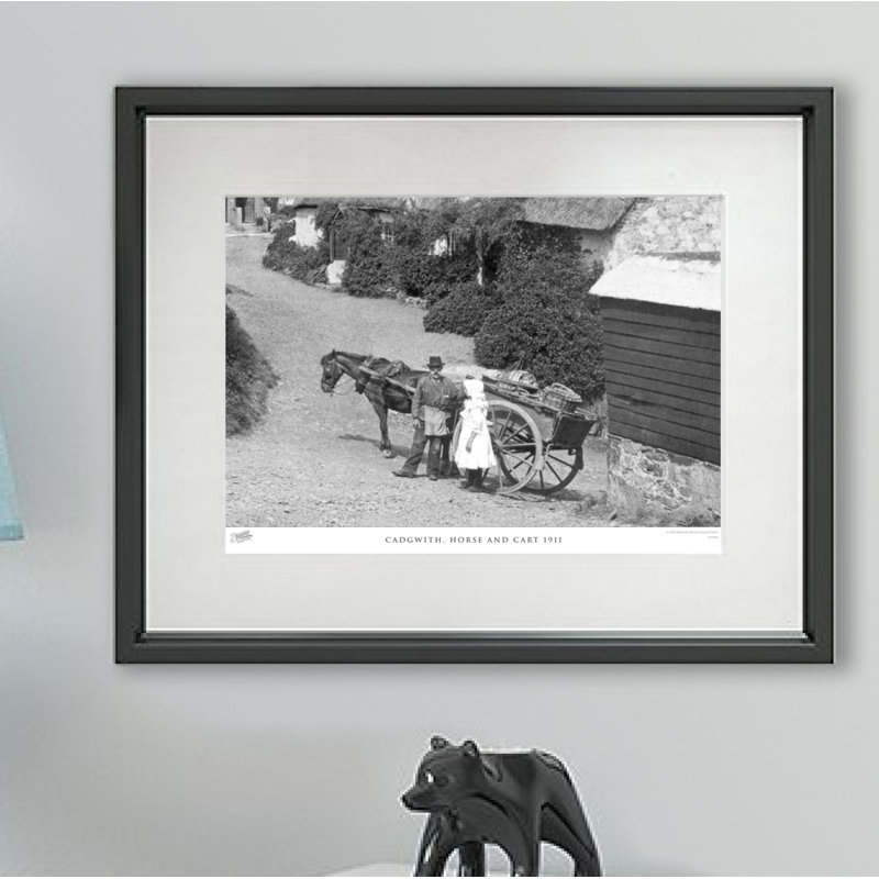 Cadgwith, Horse And Cart 1911 - Single Picture Frame Print, 28cm H x 36cm W x 2.3cm D