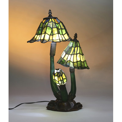 Lampe de table 21 po tiffany champignon Eldredge