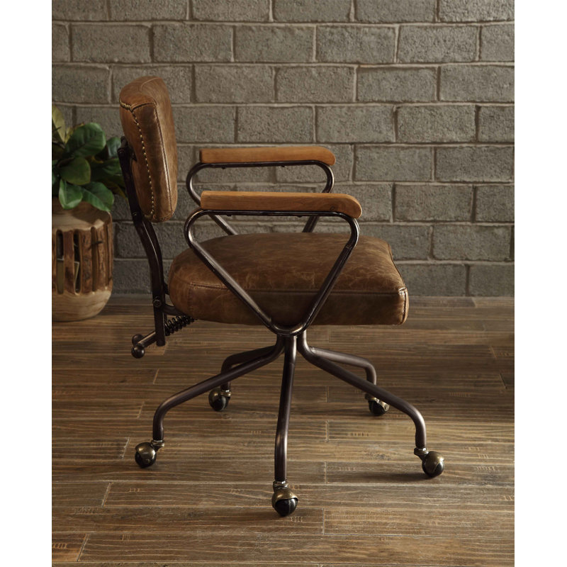Chaise de bureau Hallie, Brun