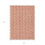 Tapis d'intérieur / extérieur 5 'x 8' Coral Ogee