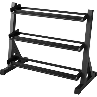 3 Tier Dumbbell Rack, Steel Weight Storage Rack, 1000lb Capacity Home Gym
