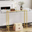Console étroite en verre trempé - entrée moderne, canapé ou table d'appoint pour le salon, le vestibule, le couloir ou la chambre à coucher