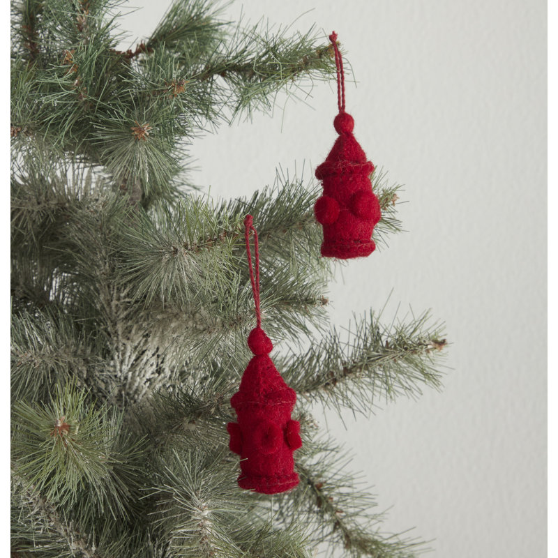 Handcrafted Wool Dog-Themed Christmas Decoration Set