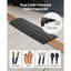 Couvercle de câble escamotable, capacité de charge de 17 500 lb / essieu, rampe de protection de tuyau de câble robuste, couvre-cordon de plancher, pour les zones à forte circulation, intérieur, extérieur, maison, bureau, entrepôt