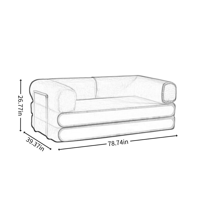 Foldable Retro Dual-Purpose Couch