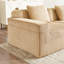 Canapé modulaire à 2 places sans siège, canapé modulaire Cloud avec assise profonde, canapé modulaire moderne à 2 places avec coussins décoratifs en velours côtelé-129444876