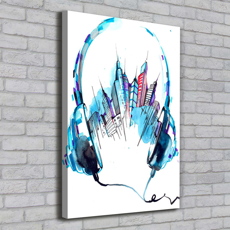 City Music - Wrapped Canvas Print