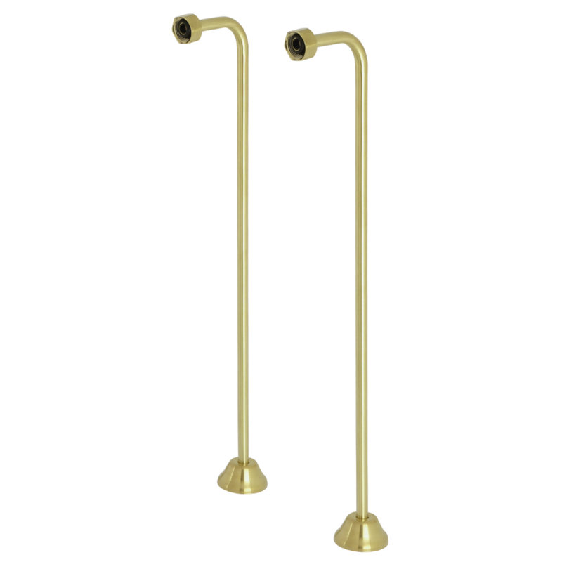 Kingston Brass Vintage Single Offset Bath Supply, Brushed Brass