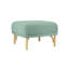 Repose-pieds carré standard en velours de 25,2 po de largeur-1970844764