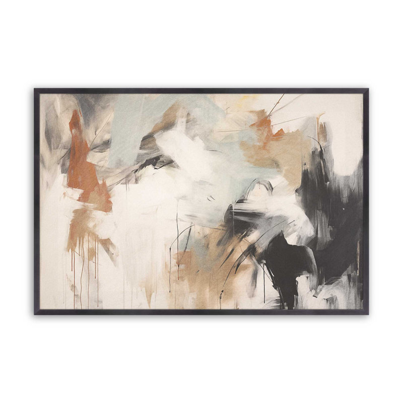 Chaotic Crescendo, 12.25" H x 15.25" W, Weathered Zinc Single Picture Framed
