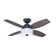 107Cm 4 - Blade Ceiling Fan with Wall Control and Light Kit Included
