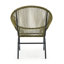 Ensemble de chaises de patio durables, rotin et fer, ensemble d'extérieur rustique