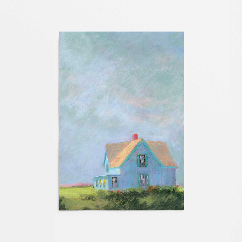 Tranquil Haven en bleu, H 24 po x l 18 po, Papier